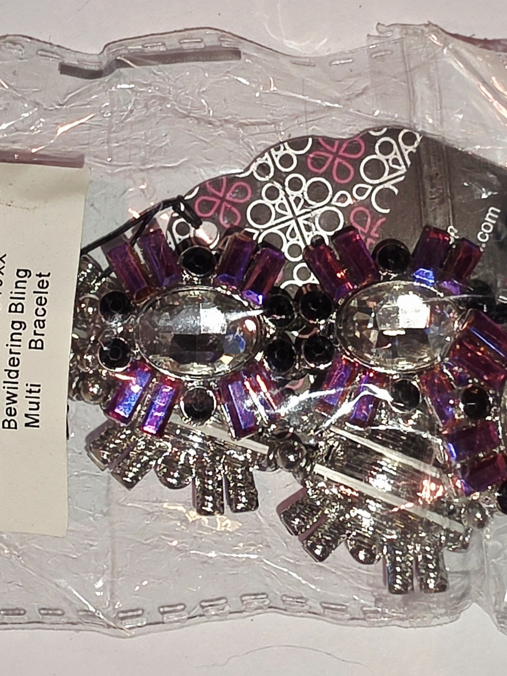 Multi-Color Crystal Statement Bracelet - Bewildering Bling